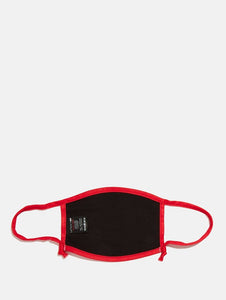 2 Pack Face Covering in Red Bandana Print & Black