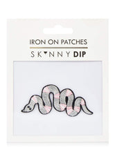 Load image into Gallery viewer, Silver Snake Iron On Patch
