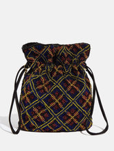 Load image into Gallery viewer, Tilly Tartan Beaded Cross Body Bag
