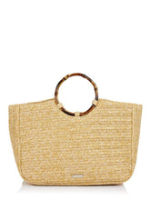 Load image into Gallery viewer, Kaia Straw Tote Bag
