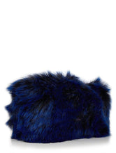 Load image into Gallery viewer, Navy Fur Clutch Bag

