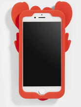Load image into Gallery viewer, Lobster Glitter Silicone Case - iPhone 6/6S/7/8 &amp; SE
