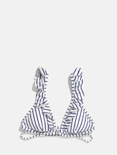 Load image into Gallery viewer, Cannes Navy Stripe Bikini Top

