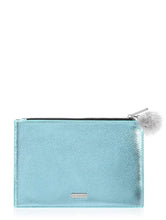 Load image into Gallery viewer, Metallic Blue Clutch Bag
