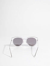 Load image into Gallery viewer, Abby Clear Silver Frame Kitten Sunglasses

