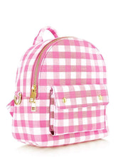 Load image into Gallery viewer, Pink Gingham Chloe Backpack
